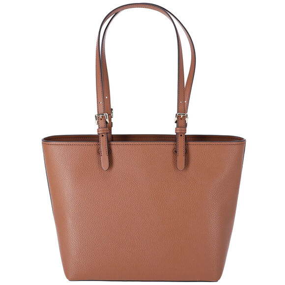 Michael Kors Jet Set Travel Medium Vegan Leather Double Pocket Tote Luggage - Picture 3 of 4